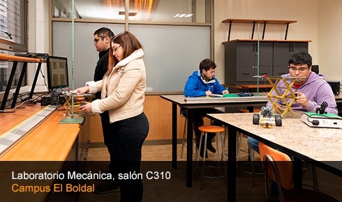 Laboratorio Mecánica, salón C310 - Campus El Boldal