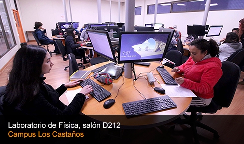 Laboratorio de Física, salón D212 - Campus Los Castaños